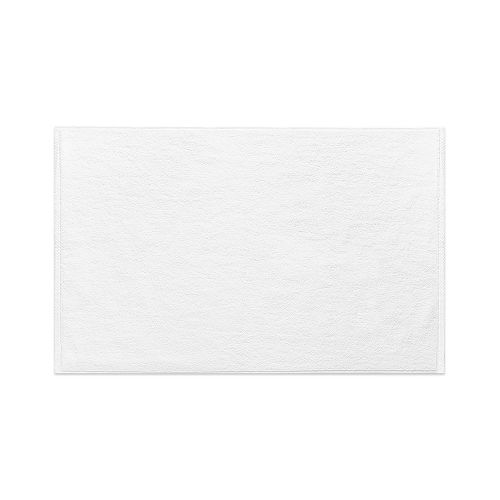 Alfombra de Baño Allura, 100 % Felpa de Algodón, 20 x 34, 10.5 lb/dz, Dobladillo con Diseño de Diamante, Blanco